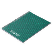 Carnet Teal pinstripes (Côté gauche)