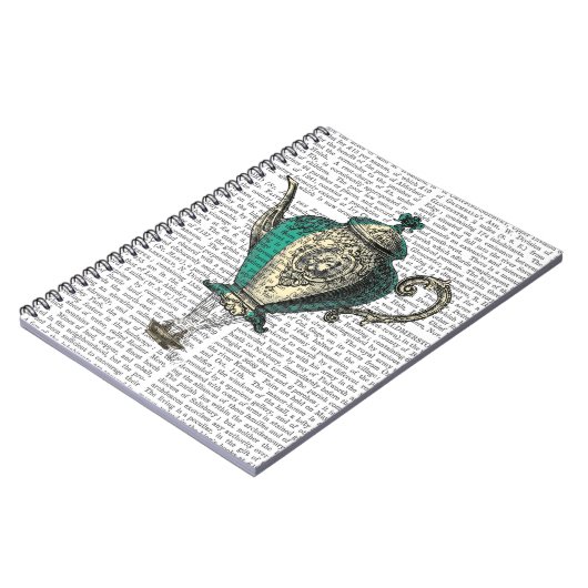 Carnet Teapot volant 1 Vert et Jaune (Côté gauche)