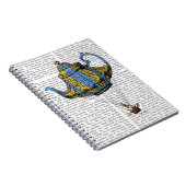 Carnet Teapot volant 3 bleu et jaune (Côté Droit)