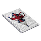 Carnet Teapot volant Union Jack (Côté Droit)
