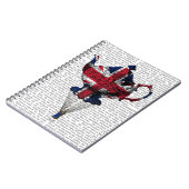 Carnet Teapot volant Union Jack (Côté gauche)