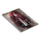 Carnet Técherie | Sorcière rouge aux ombres gothiques du  (Côté Droit)