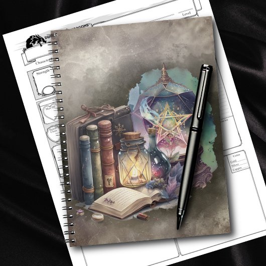 Carnet Técherie | Tomes du Spellbook Pastel et boule de c