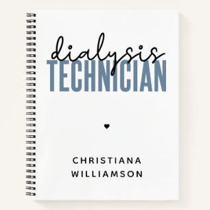 Carnet Technicien de dialyse personnalisé   Cadeaux techn