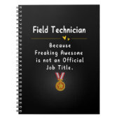 Carnet Technicien de terrain (Devant)