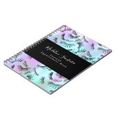 Carnet Technicienne de cils jolis Pastel Cils Dessins (Côté gauche)