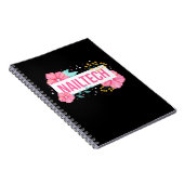 Carnet Technicienne en fleurs d'ongles (Côté Droit)