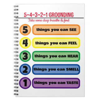 Carnet Technique de mise à la terre pour l'anxiété/le str