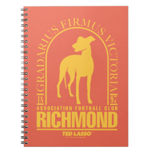 Carnet Ted Lasso   AFC Richmond Gold Arched Logo