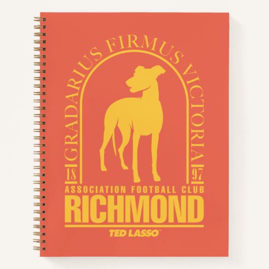Carnet Ted Lasso | AFC Richmond Gold Arched Logo (Devant)
