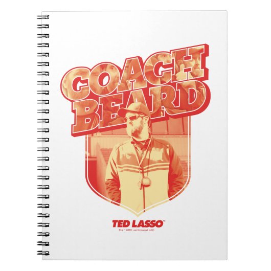Carnet Ted Lasso | Badge de la barbe de l'entraîneur (Devant)