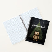 Carnet Teddy bear and Christmas tree Notebook (Intérieur)