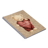 Carnet Teddy Bear Red Heart (Côté Droit)