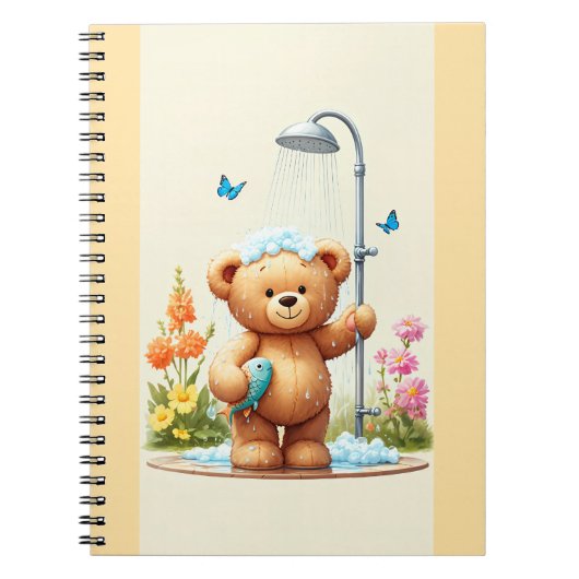 Carnet Teddy Bear Shower (Devant)