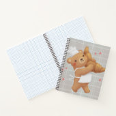 Carnet Teddy le Baker avec Croissant (Intérieur)