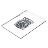 Carnet Tee-shirt graphique vectoriel de chat de grange pa (Côté gauche)