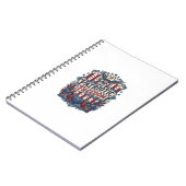 Carnet Tee-shirt graphique vectoriel de récolte automnale (Côté gauche)