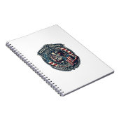 Carnet Tee shirt graphique vectoriel joueur de fléchettes (Côté Droit)