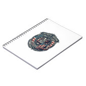 Carnet Tee shirt graphique vectoriel joueur de fléchettes (Côté gauche)