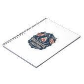 Carnet Tee-shirt graphique vectoriel nuit de feu patrioti (Côté gauche)