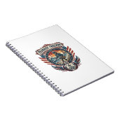 Carnet Tee-shirt graphique vectoriel Patriotic Beachcombe (Côté Droit)