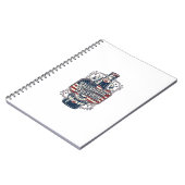 Carnet Tee-shirt graphique vectoriel rétro de soda à la c (Côté gauche)