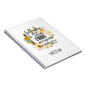 Carnet Teen Goddaughter Gift - Personalized Proverb Quote (Côté Droit)