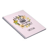 Carnet Teen Goddaughter Gift - Personalized Proverb Quote (Côté Droit)