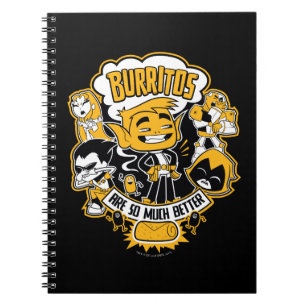 Carnet Teen Titans Go! Beast Boy "Burritos Are Better"