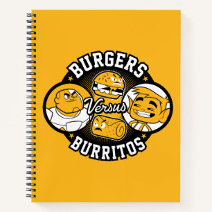Carnet Teen Titans Go! Burgers contre Burritos