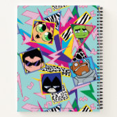 Carnet Teen Titans Go! | Collage de groupe rétro 90 (Dos)