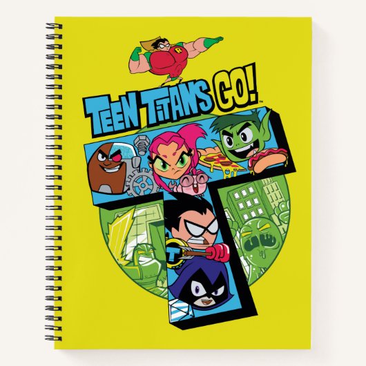 Carnet Teen Titans Go! | Collage de la tour des Titans (Devant)