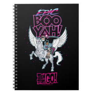 Carnet Teen Titans Go! Cyborg guerrier chevauchant Péga