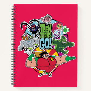 Carnet Teen Titans Go! Équipe graphique de groupe