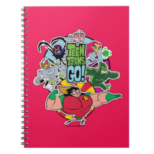 Carnet Teen Titans Go! Équipe graphique de groupe
