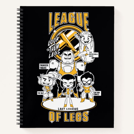 Carnet Teen Titans Go! | League of Legs (Devant)