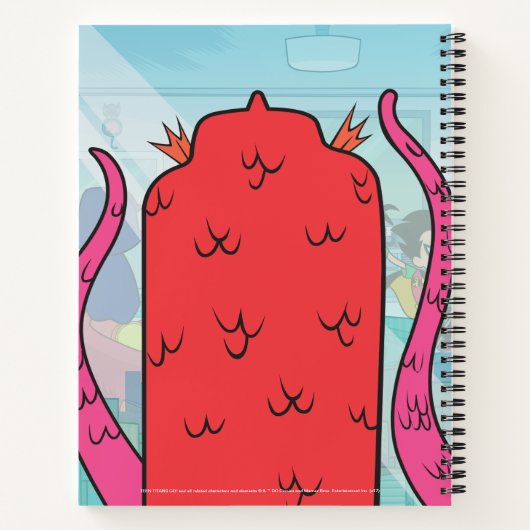 Carnet Teen Titans Go! | Monstre à Tentacules Approche (Dos)