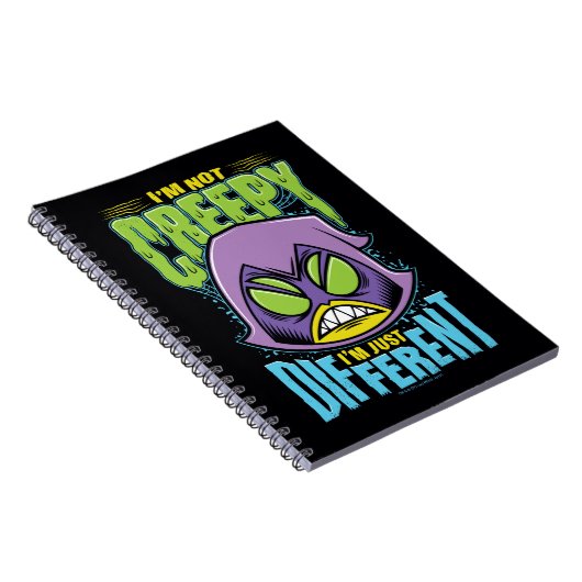 Carnet Teen Titans Go! | Raven "Not Creepy I'm Different" (Côté Droit)