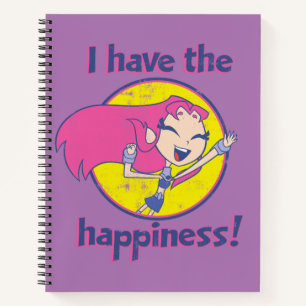 Carnet Teen Titans Go! Starfire « J'ai le bonheur »