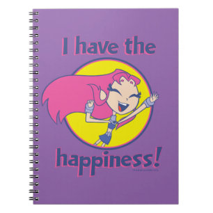 Carnet Teen Titans Go! Starfire « J'ai le bonheur »