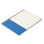 Carnet Teinte beige et bleue (Côté gauche)