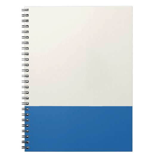 Carnet Teinte beige et bleue (Devant)