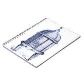 Carnet Teinte bleue de ruche vintage (Côté gauche)