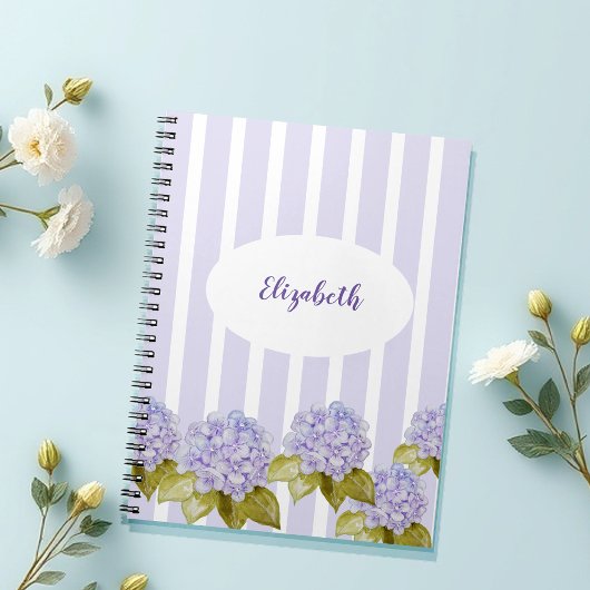 Carnet Teintes d'hortensia violet-bleu