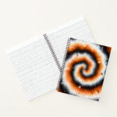 Carnet Teinture à tarte orange, noire et blanche (Intérieur)