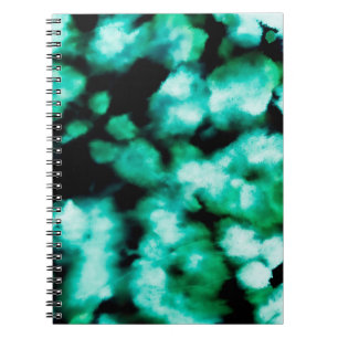 Carnet Teinture verte à tarte foncée. Inspiration aquamar