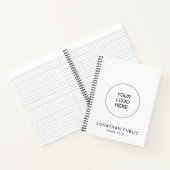 Carnet Télécharger le logo de l'entreprise Ajouter votre  (Intérieur)