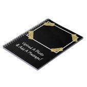 Carnet Téléchargez une photo et ajoutez un message person (Côté gauche)