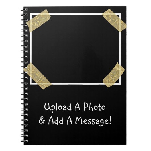 Carnet Téléchargez une photo et ajoutez un message person (Devant)