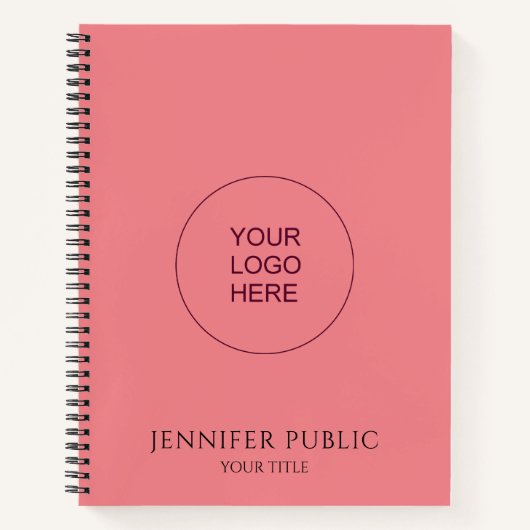 Carnet Téléchargez votre propre logo ici (Devant)